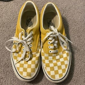*DONATING IF THEY DONT SELL* Vans Old Skool Yellow Checkered shoes